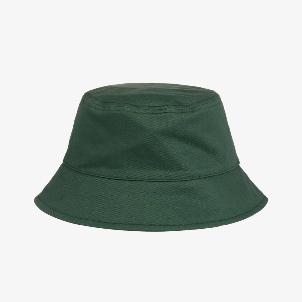 BOSS-Boys Forest Green Reversible Bucket Hat | Childrensalon