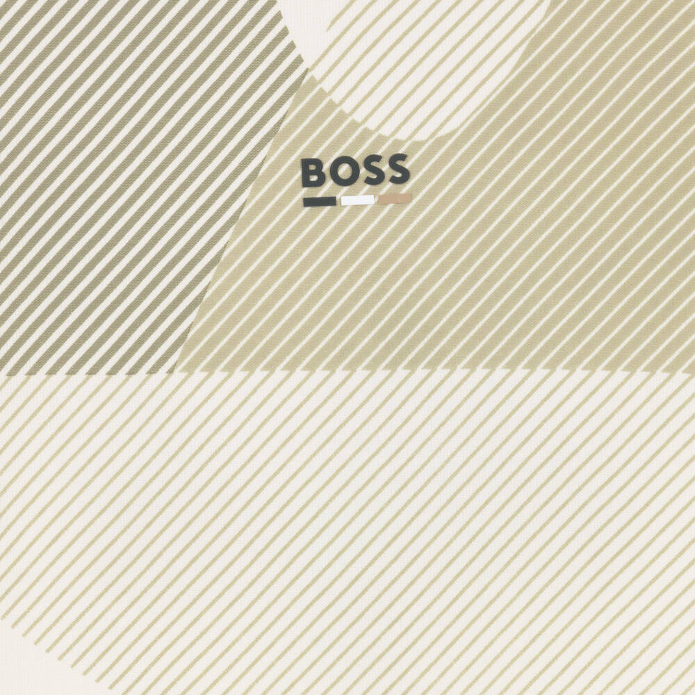 BOSS-Boys Ivory Oversized T-Shirt with Graphic Print | Childrensalon