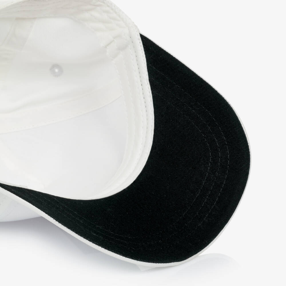 BOSS-Boys White Cap with Black Logo | Childrensalon