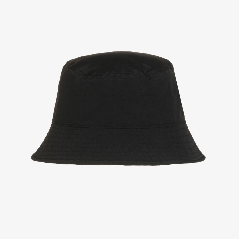 BOSS-Ivory & Black Reversible Bucket Hat | Childrensalon