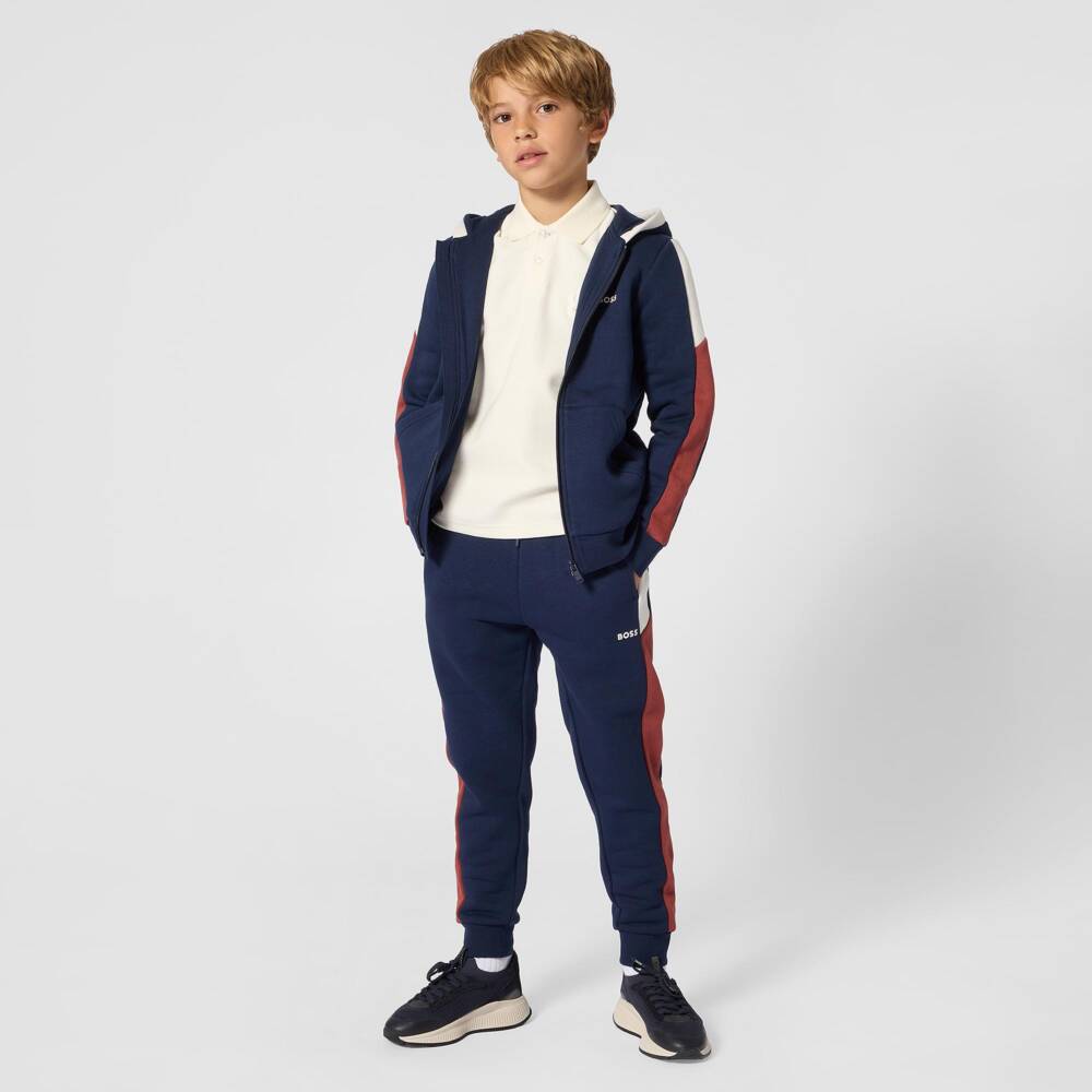 BOSS-Ivory Pique Polo T-Shirt | Childrensalon