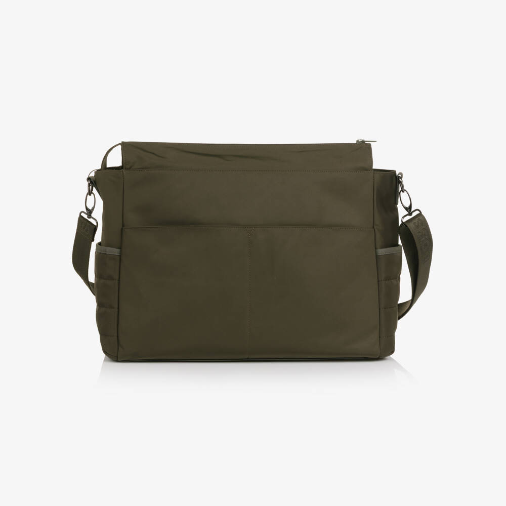 BOSS-Khaki Green Changing Bag with Mat (39cm) | Childrensalon