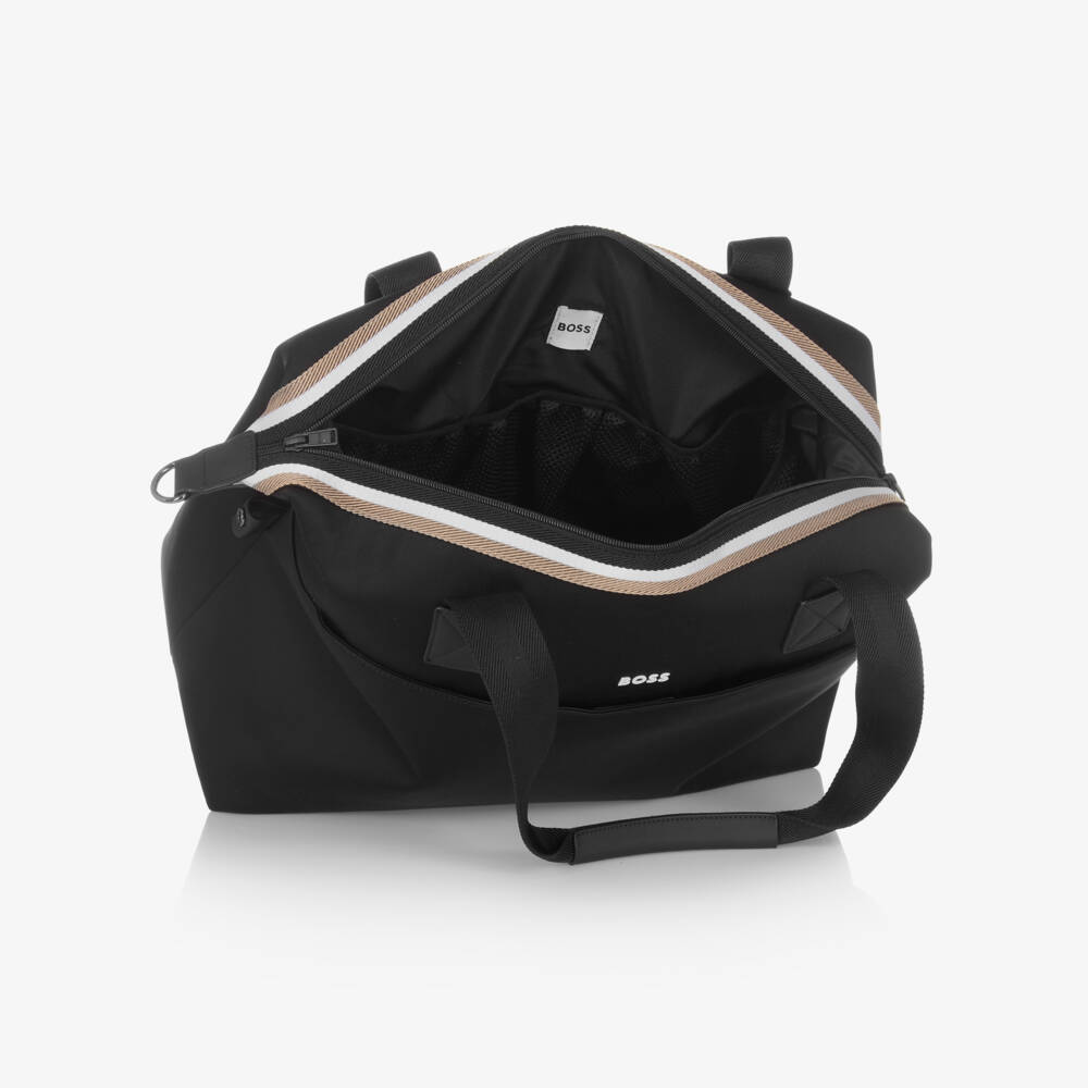BOSS-Matt Black Double B Changing Bag (40cm) | Childrensalon