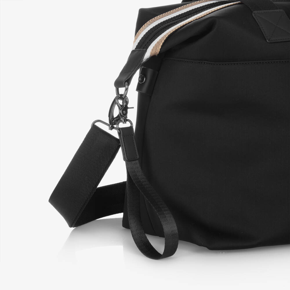 BOSS-Matt Black Double B Changing Bag (40cm) | Childrensalon