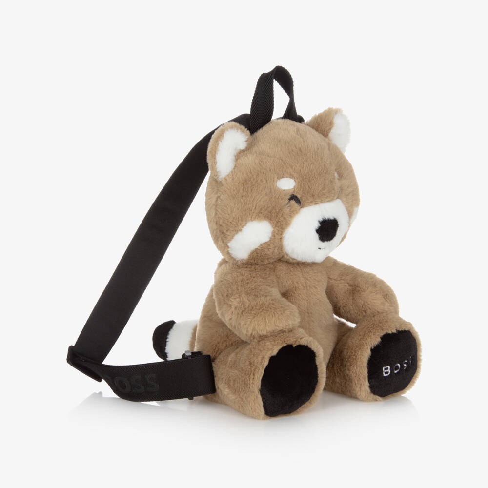 BOSS-Red Panda Faux Fur Backpack (28cm) | Childrensalon