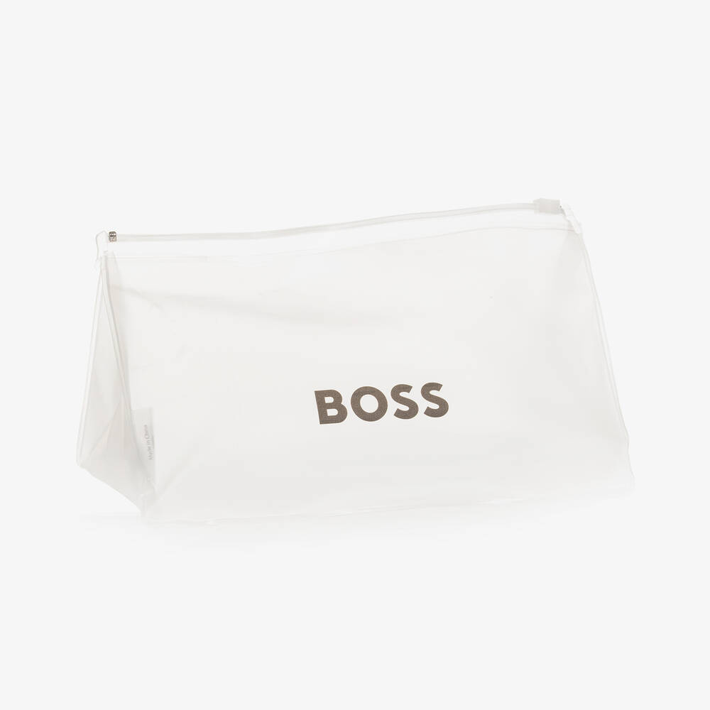 BOSS-White Bunny Soft Toy (40cm) | Childrensalon