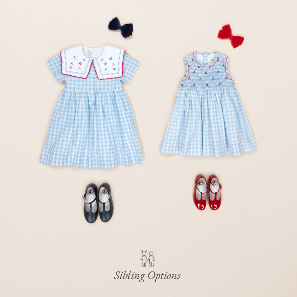 Bowtique London-Blue Velvet Bow Hair Clip (11cm) | Childrensalon