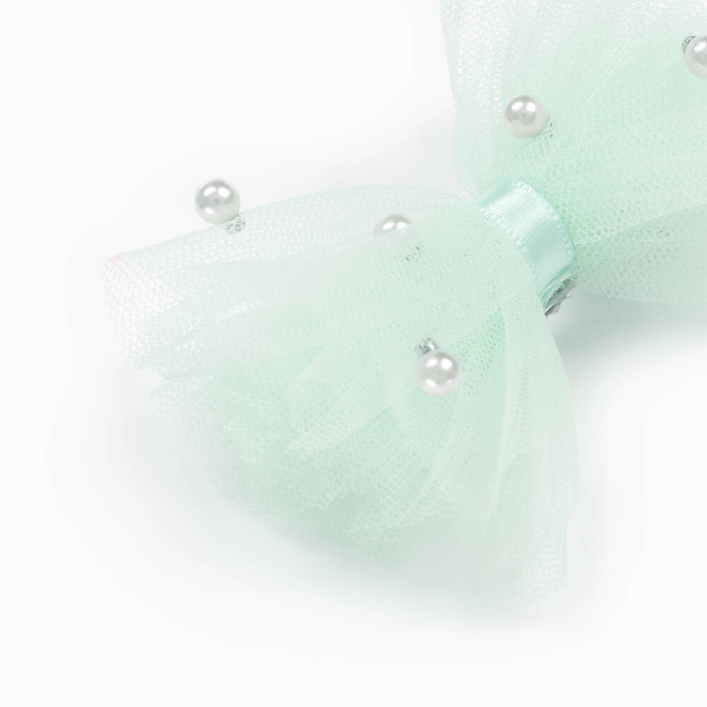 Bowtique London-Зеленые заколки для волос из тюля для девочек (2шт.) | Childrensalon