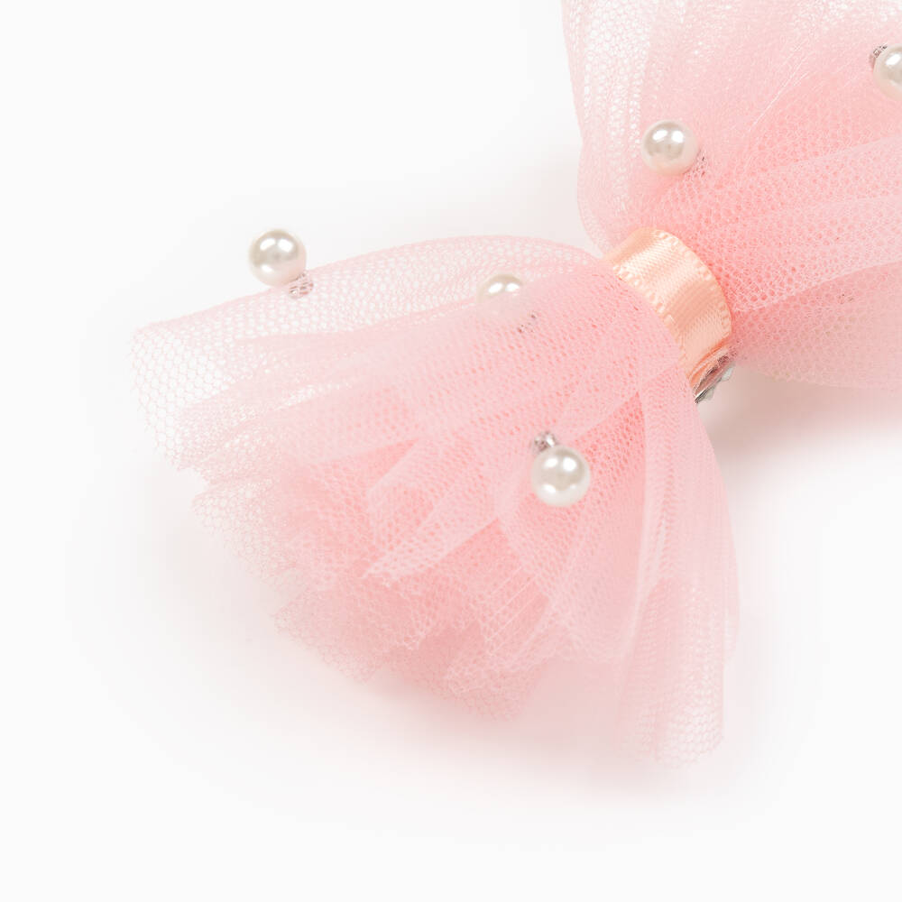 Bowtique London-Розовые заколки для волос из тюля для девочек (2шт.) | Childrensalon