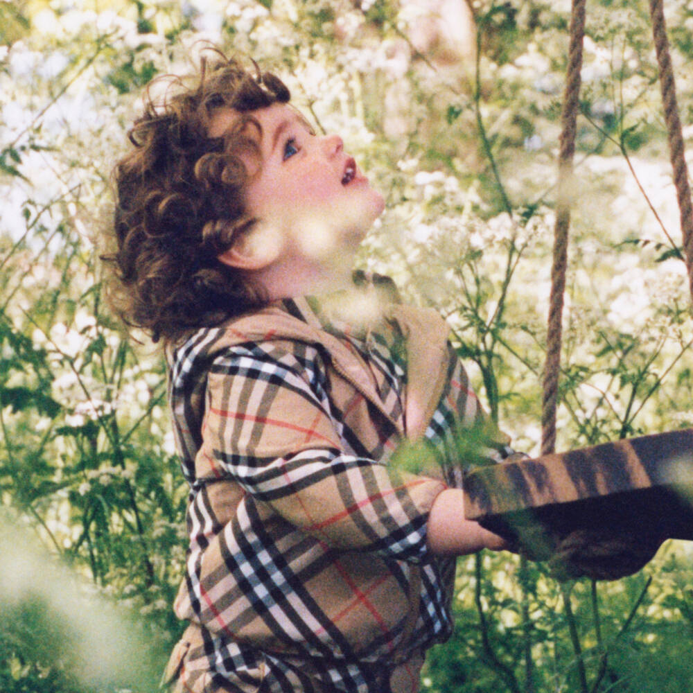 Burberry-Baby Boys Beige Reversible Check Jacket | Childrensalon