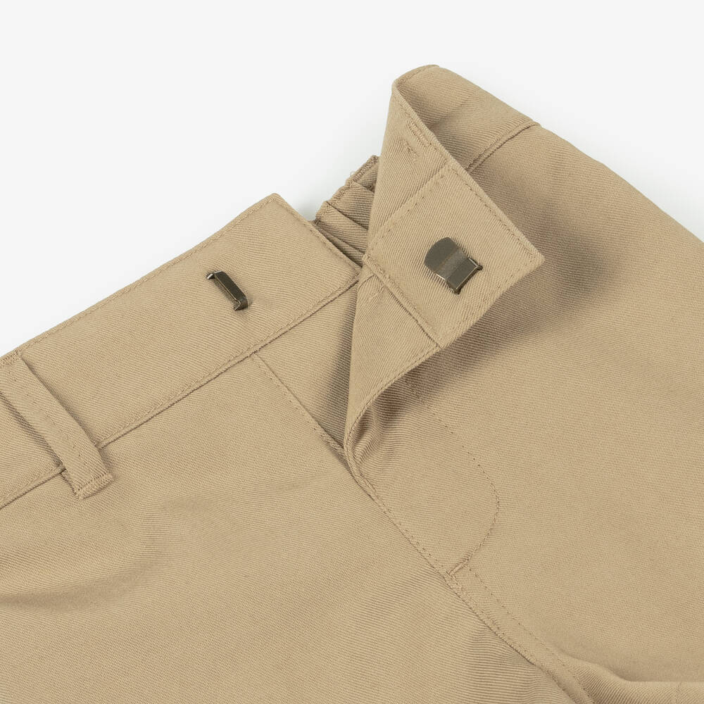 Burberry-Baby Boys Beige Twill Shorts | Childrensalon