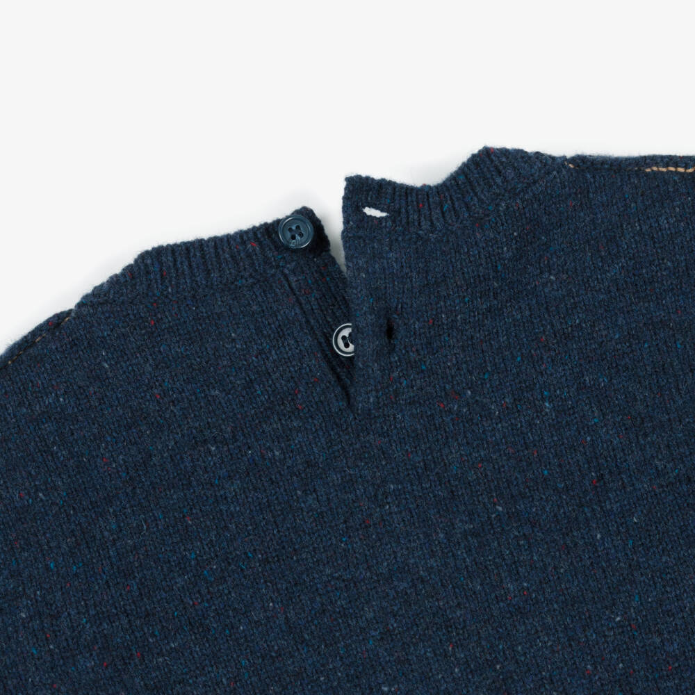 Burberry-Baby Boys Blue Big Ben Wool Sweater | Childrensalon