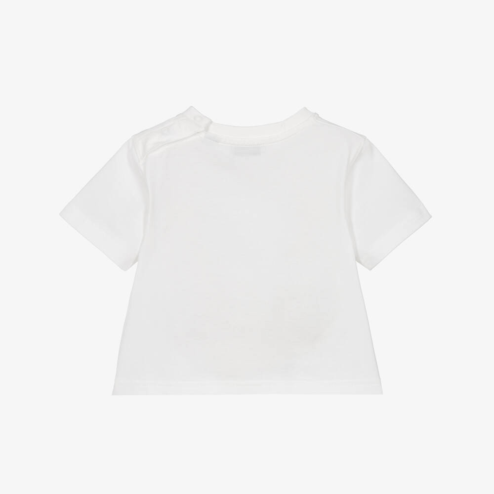 Burberry-Baby Girls Ivory Thomas Bear & Friends T-Shirt | Childrensalon