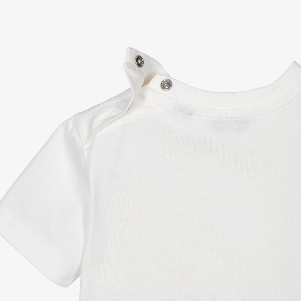 Burberry-Baby Girls Ivory Thomas Bear & Friends T-Shirt | Childrensalon
