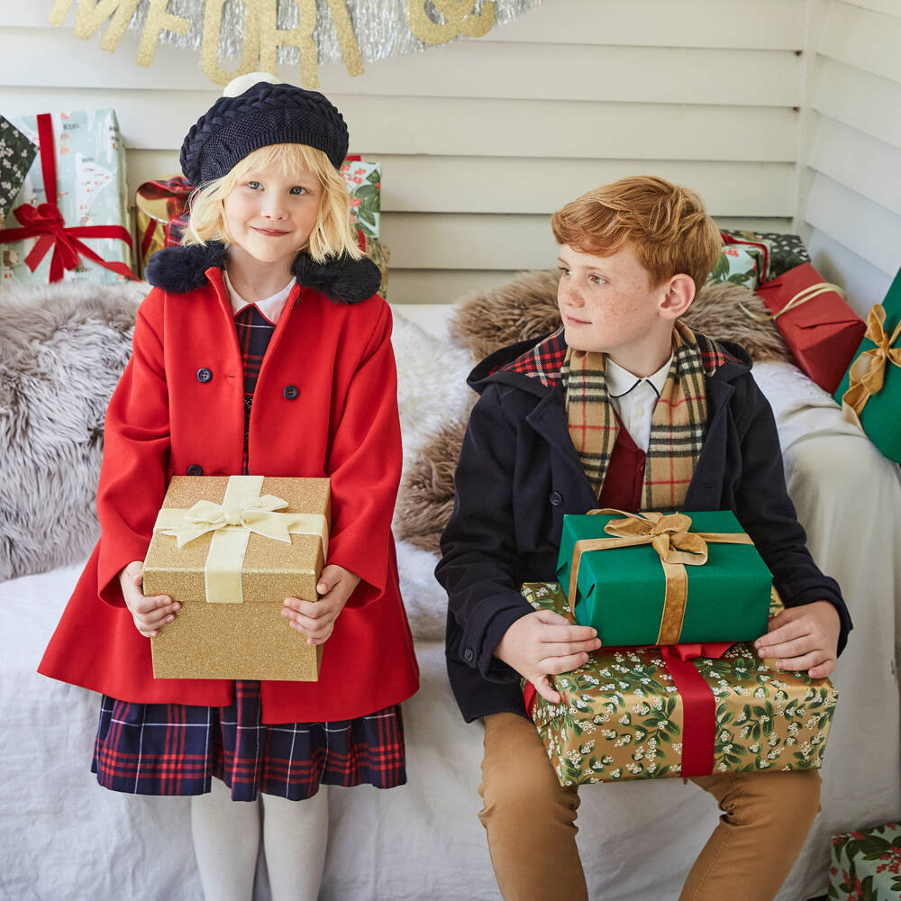 Burberry-Beige Check Pure Cashmere Scarf (125cm) | Childrensalon