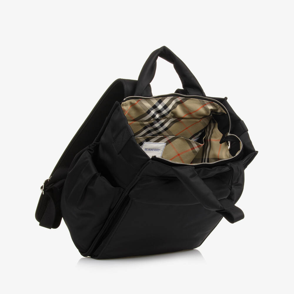 Burberry-Black Backpack Changing Bag (36cm) | Childrensalon