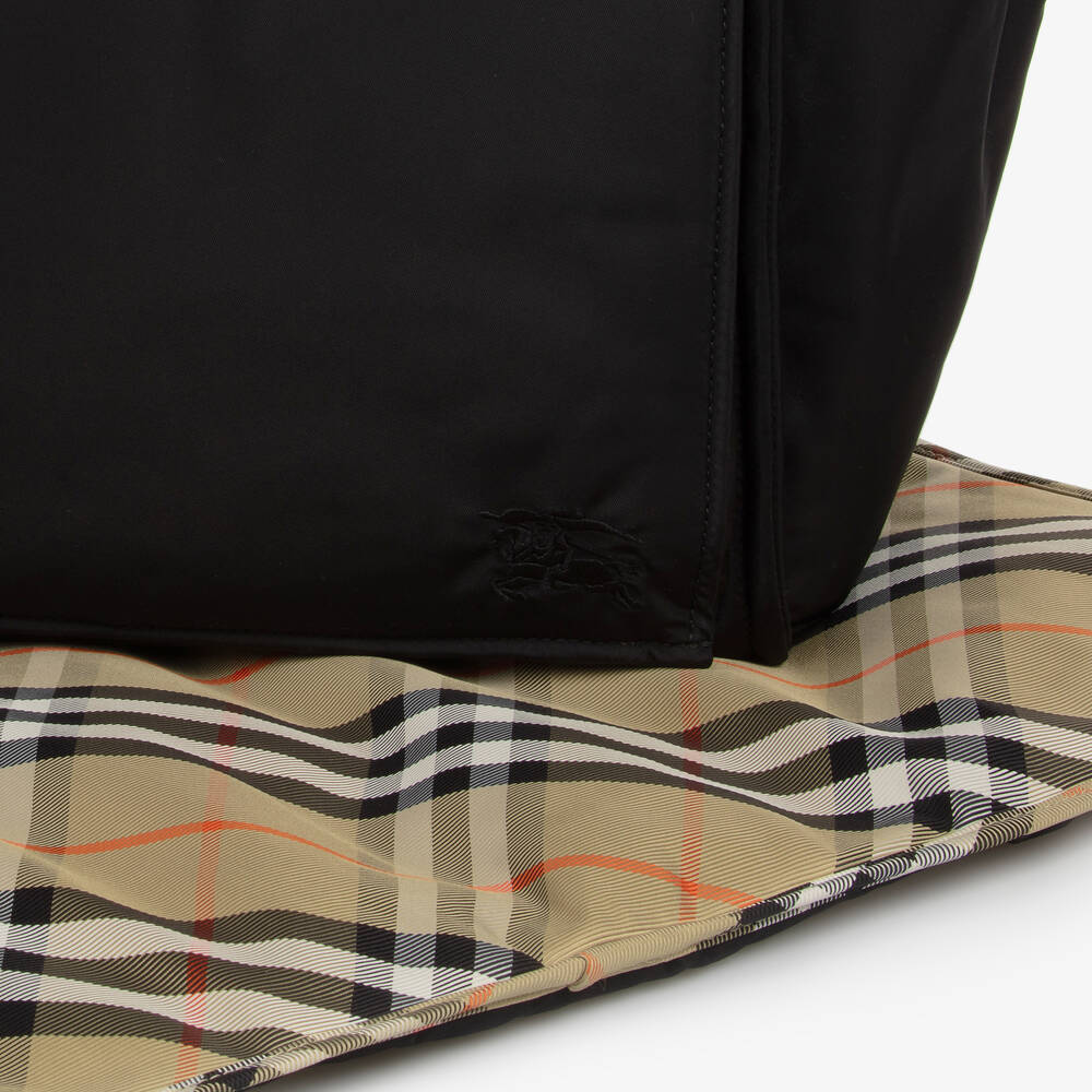 Burberry-Black Backpack Changing Bag (36cm) | Childrensalon