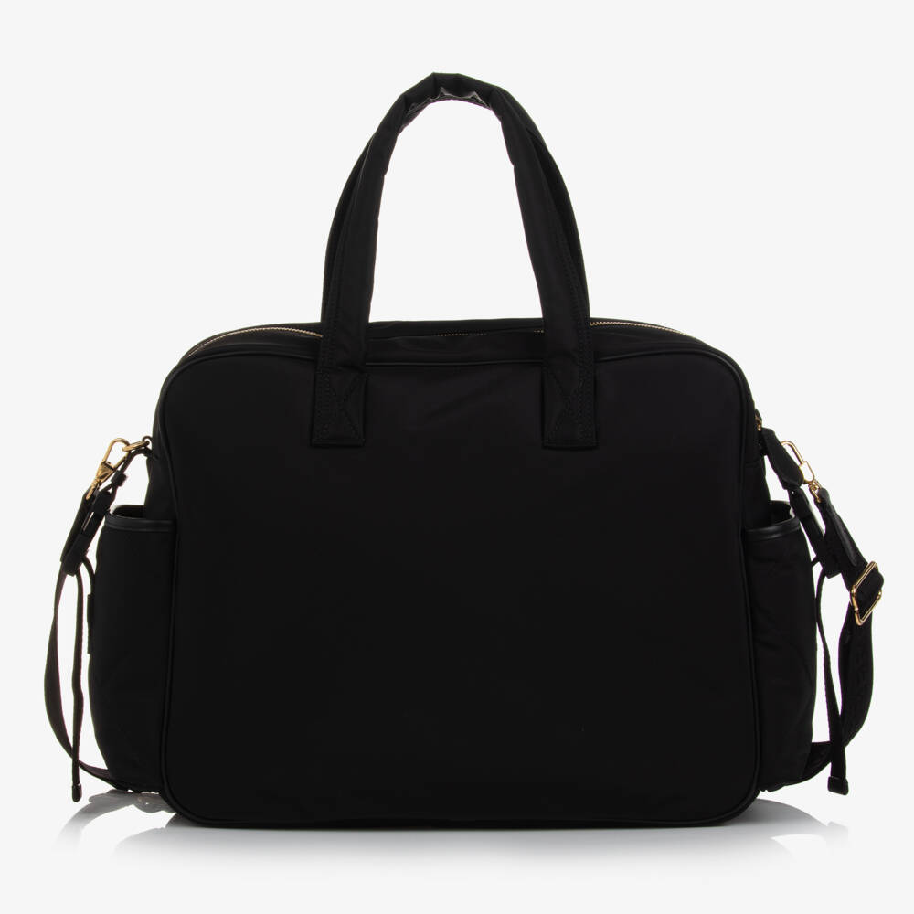 Burberry-Black Quilted Baby Changing Bag | Childrensalon
