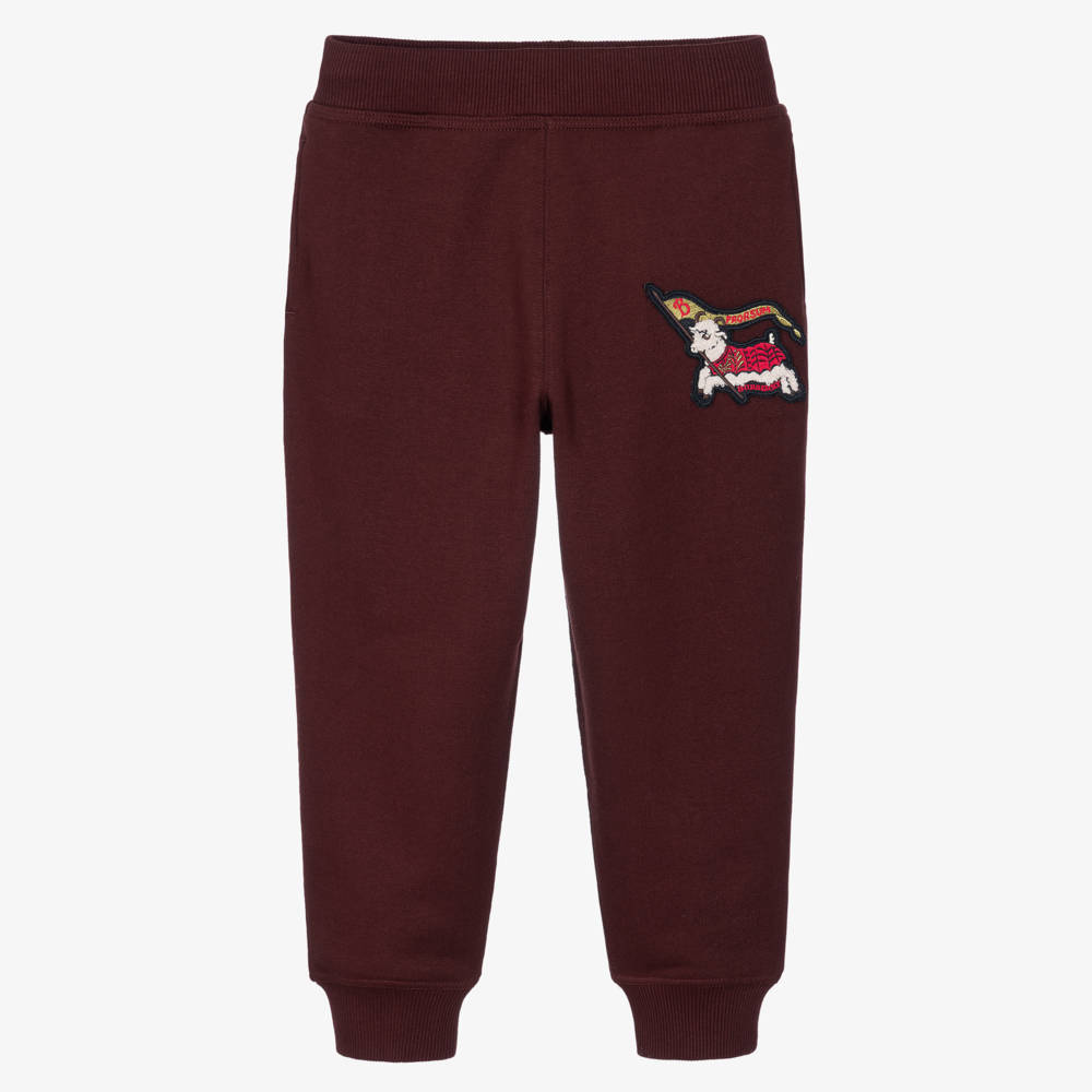 Burberry-Boys Red Lunar New Year Joggers | Childrensalon