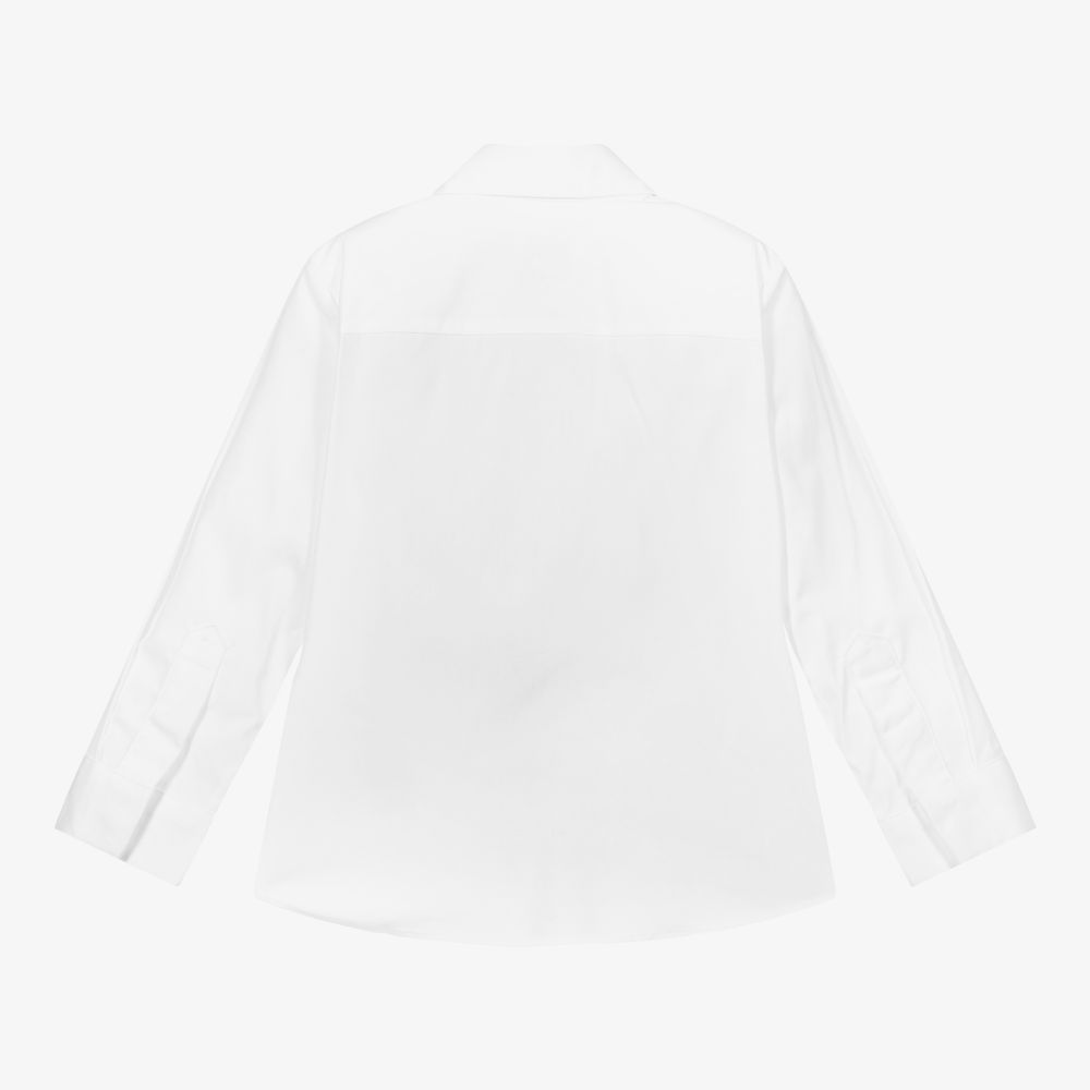 Burberry-Boys White Monogram Shirt | Childrensalon
