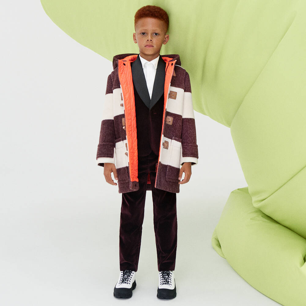 Burberry-Boys White Monogram Shirt | Childrensalon