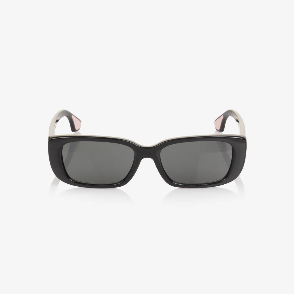Burberry-Girls Black EKD Sunglasses | Childrensalon
