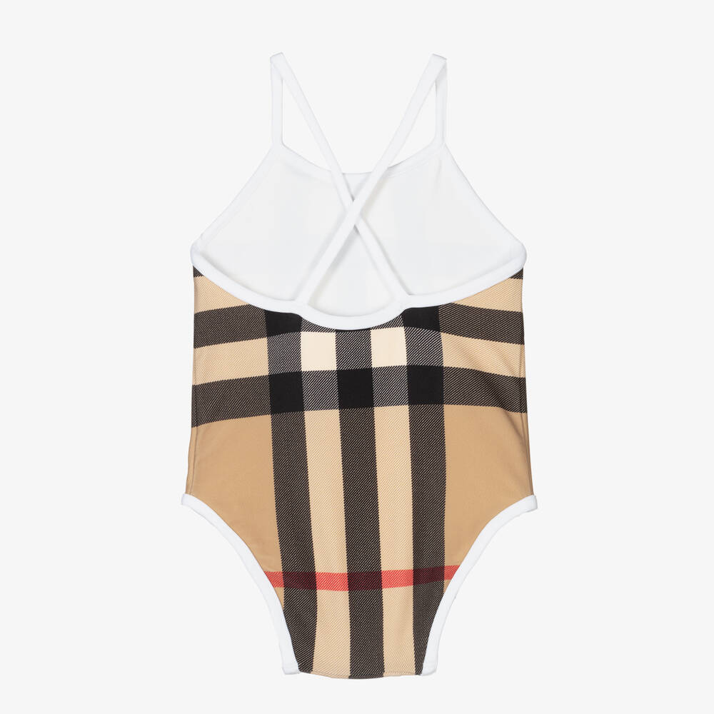 Burberry-Oversized Check Baby Swimsuit | Childrensalon