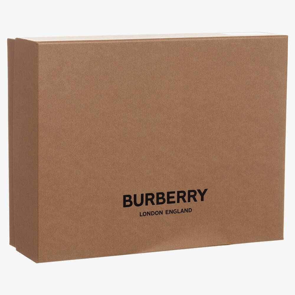 Burberry-Pink 3 Piece Romper Gift Set | Childrensalon