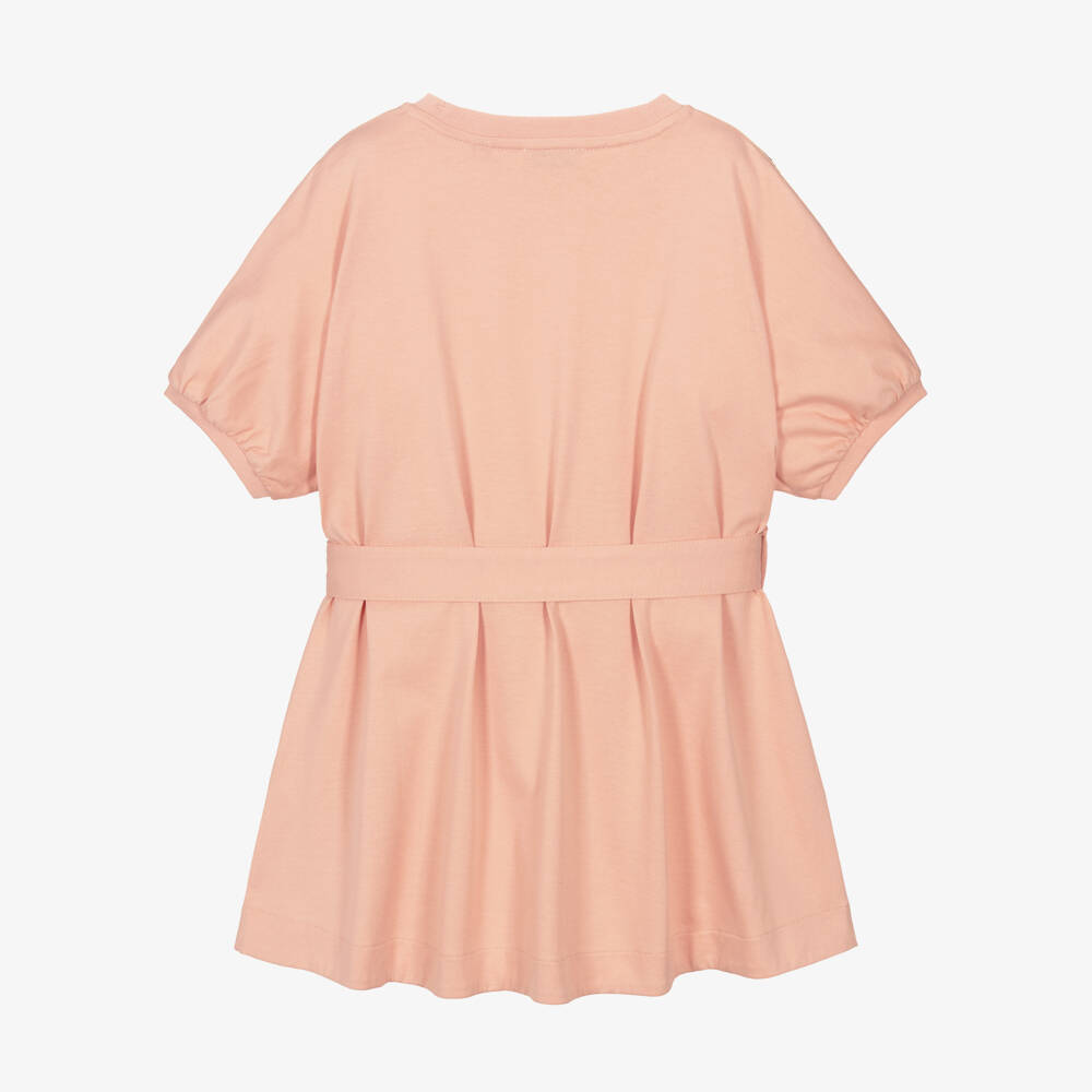 Burberry-Pink Check Tape Dress | Childrensalon