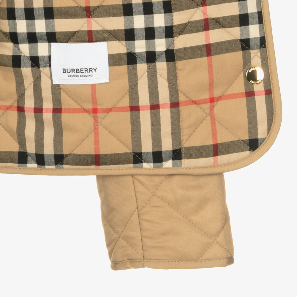 Burberry-Teen Beige Quilted Jacket | Childrensalon