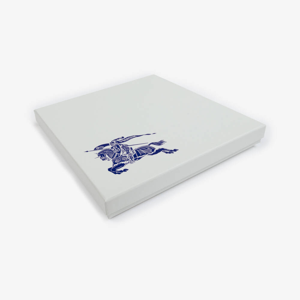 Burberry-White & Checked Cotton Bibs (2 Pack) | Childrensalon