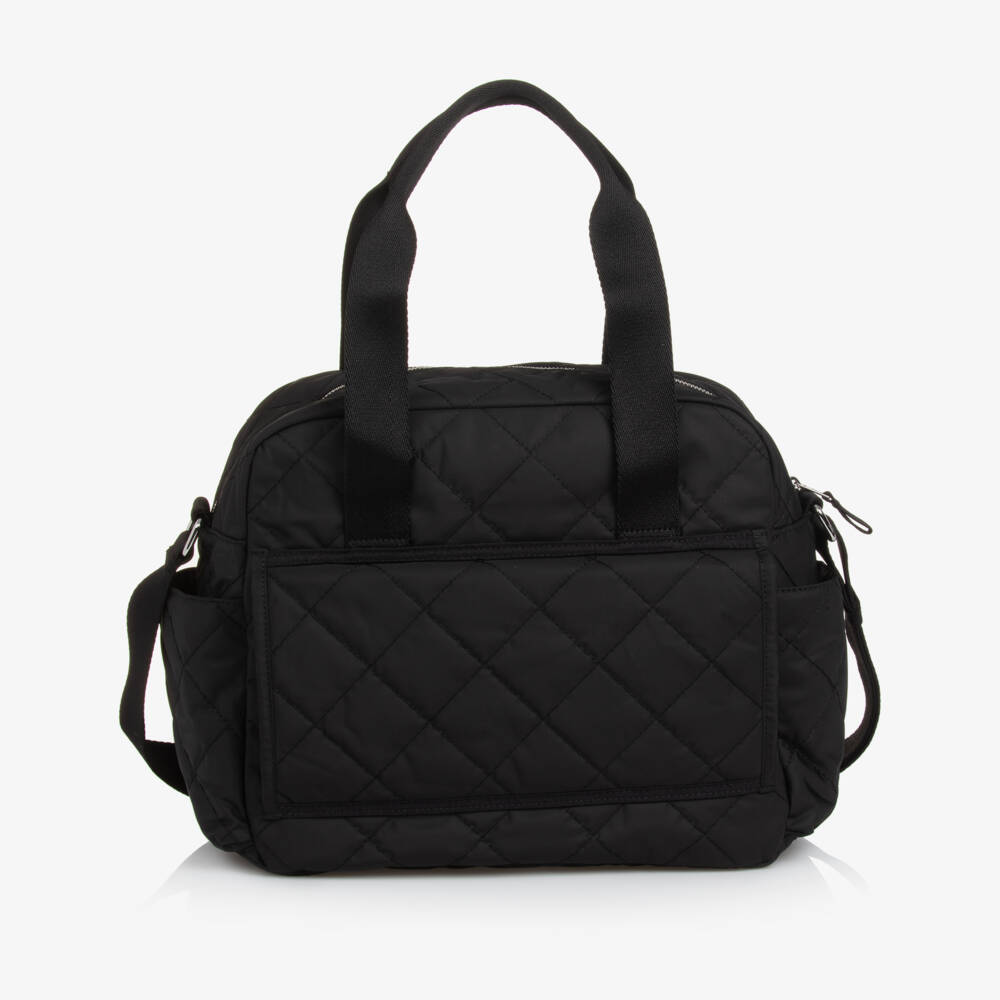 Calvin Klein-Black Quilted Changing Bag (43cm) | Childrensalon