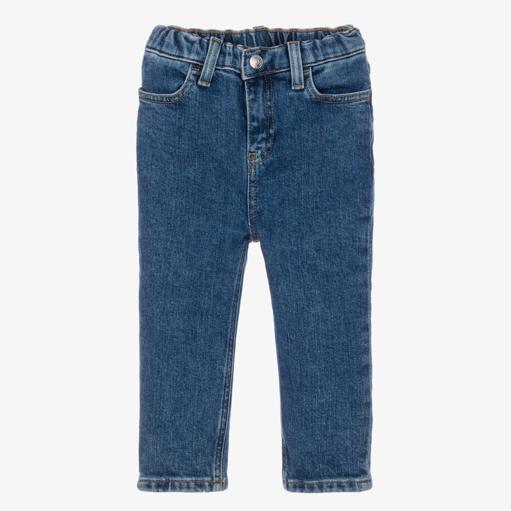 Calvin Klein-Blue Denim Tapered Jeans | Childrensalon