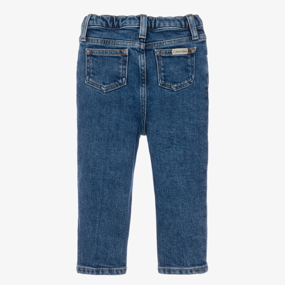 Calvin Klein-Blue Denim Tapered Jeans | Childrensalon