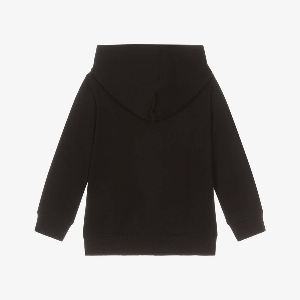 Calvin Klein-Boys Black & Beige Colourblock Zip-Up Hooded Top | Childrensalon