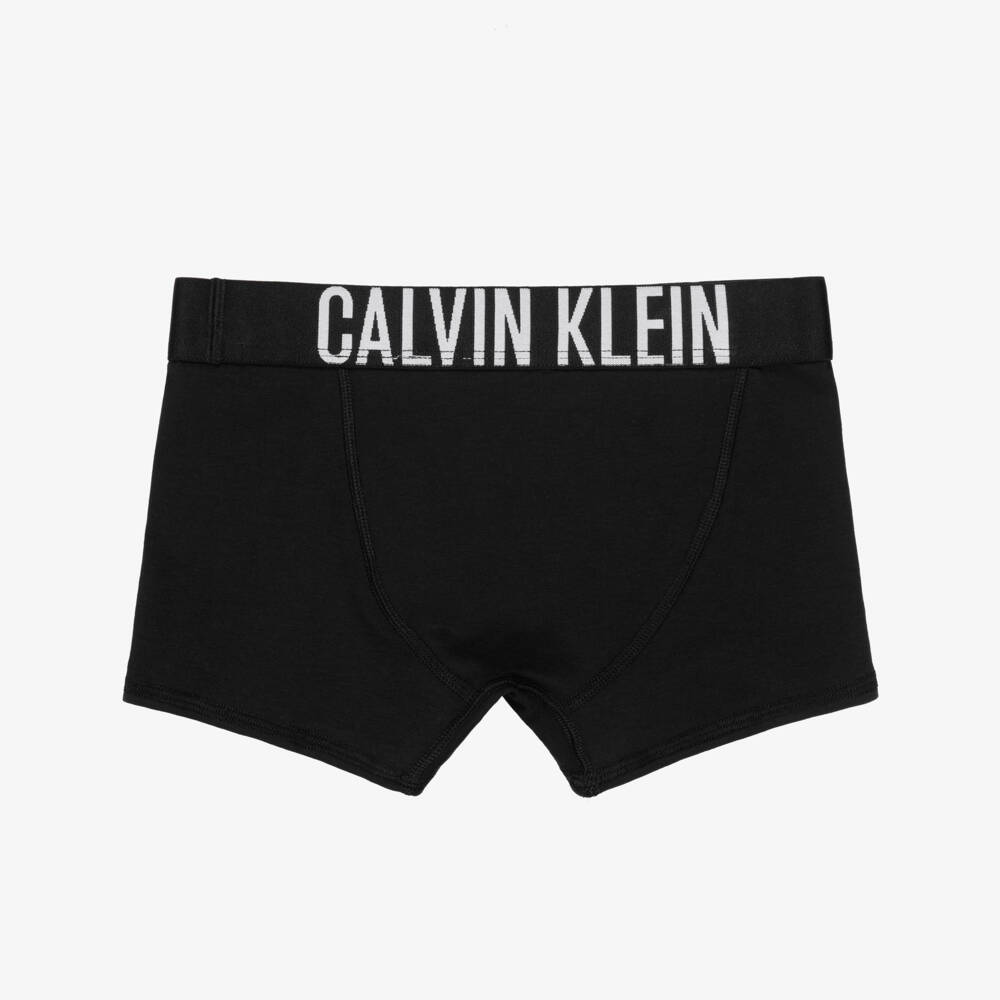 Calvin Klein-Boys Black Cotton Jersey Boxer Shorts (2 Pack) | Childrensalon