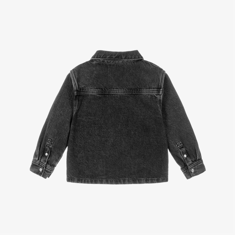 Calvin Klein-Рубашка черная из денима для мальчиков | Childrensalon
