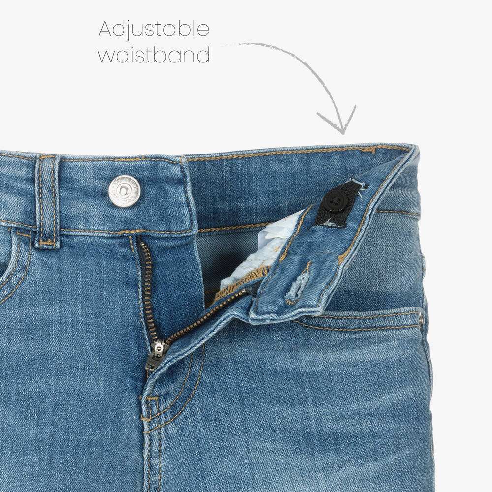 Calvin Klein-Boys Blue Denim Dad Jeans | Childrensalon