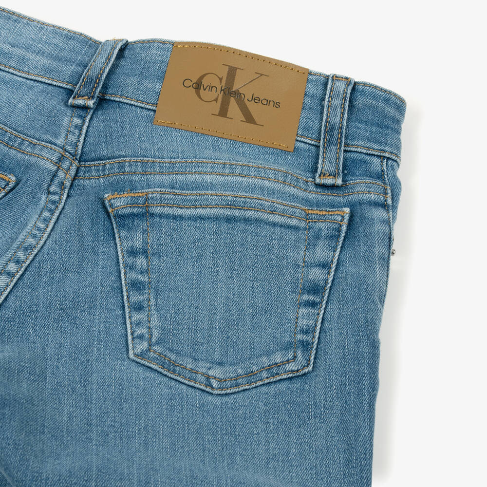 Calvin Klein-Boys Blue Denim Dad Jeans | Childrensalon