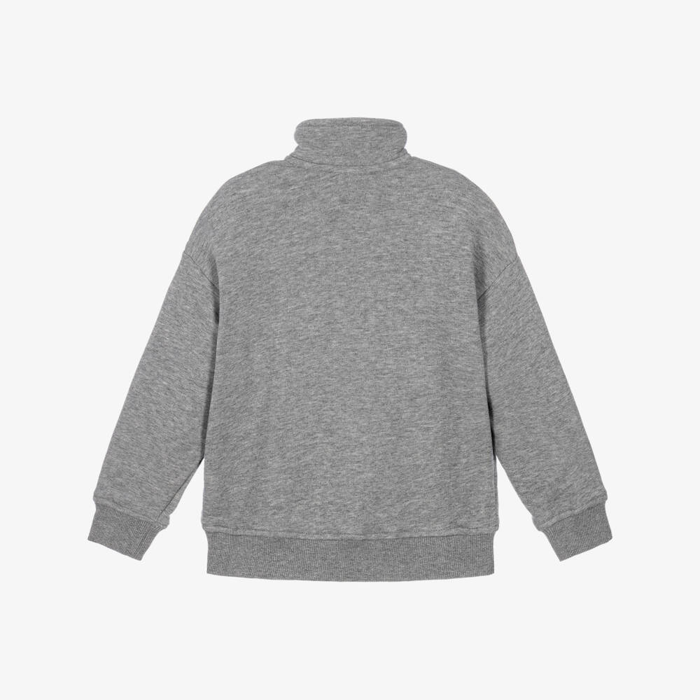 Calvin Klein-Boys Grey Half-Zip Sweatshirt | Childrensalon