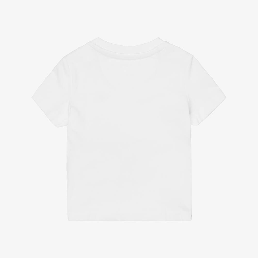 Calvin Klein-Boys White & Black Monogram Logo T-Shirts (2 Pack) | Childrensalon