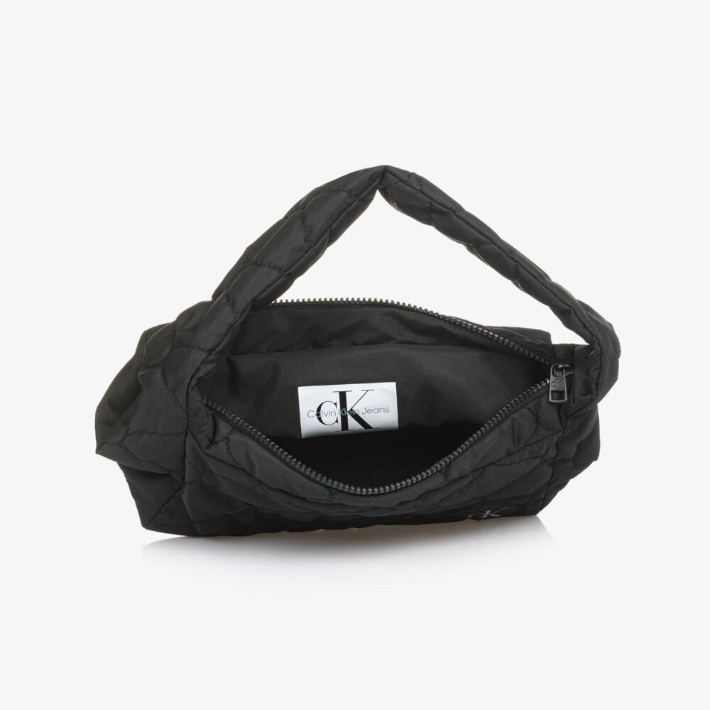 Calvin Klein-Сумка через плечо чёрная стёганая для девочек (25см) | Childrensalon