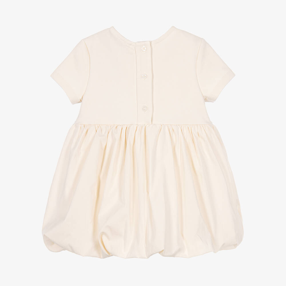 Calvin Klein-Girls Ivory Milano Jersey Puffball Dress | Childrensalon