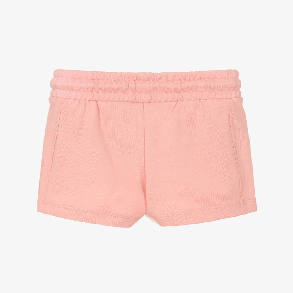 Calvin Klein-Girls Pink Cotton Jersey Shorts | Childrensalon