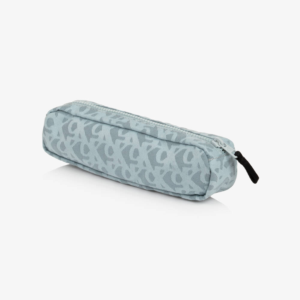 Calvin Klein-Pale Blue CK Monogram Canvas Pencil Case (23cm) | Childrensalon