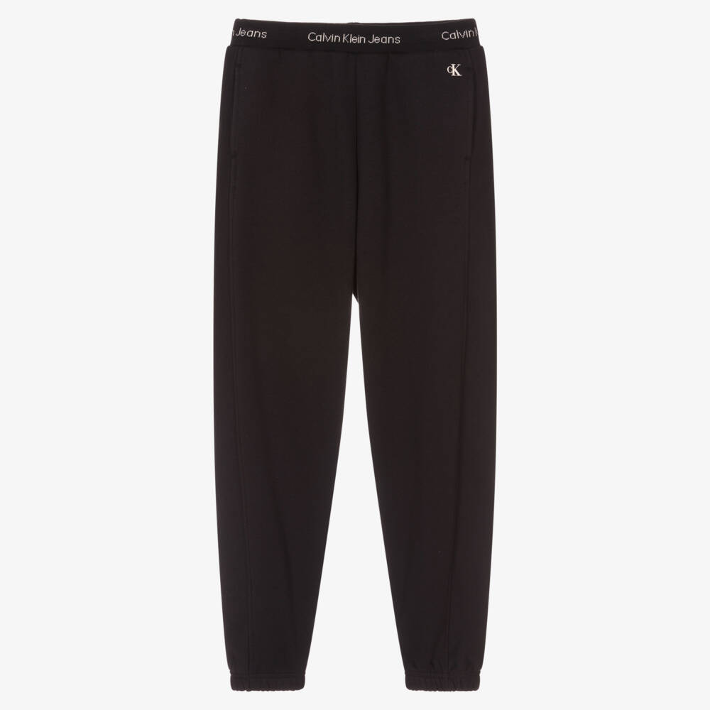 Calvin Klein Kids Logo Regular Joggers in Black main image 0