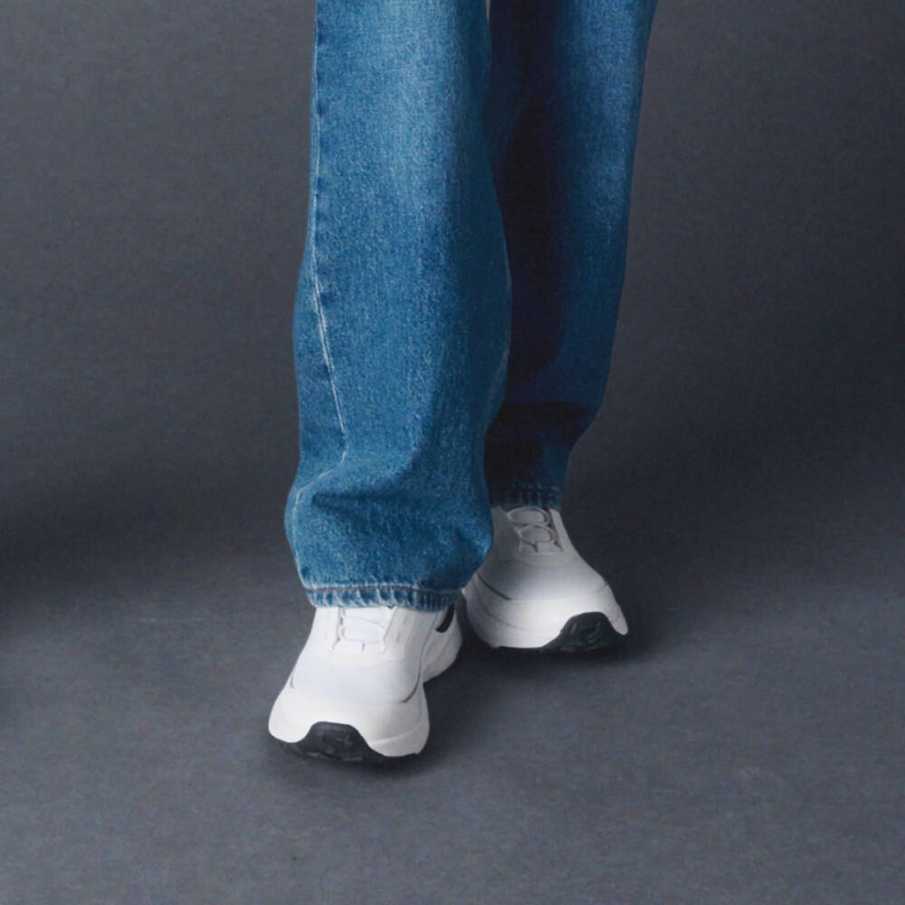 Calvin Klein-White CK Monogram No-Tie Trainers | Childrensalon