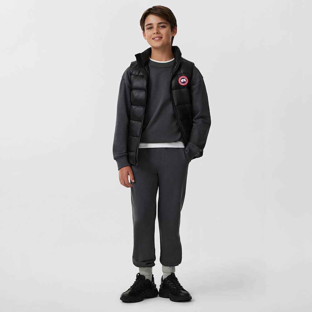Canada Goose-Black Crofton Packable Down Puffer Gilet | Childrensalon