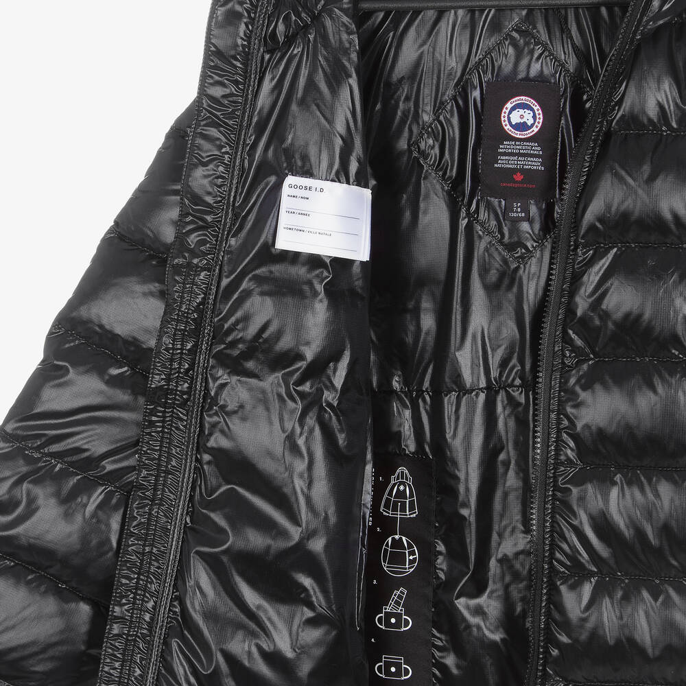 Canada Goose-Black Crofton Packable Down Puffer Jacket | Childrensalon