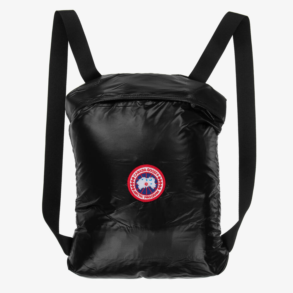 Canada Goose-Black Crofton Packable Down Puffer Jacket | Childrensalon